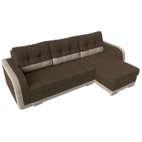 Угловой диван Марсель (рогожка коричневый бежевый) - Изображение 4